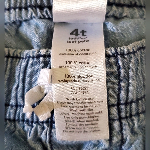 *4/$20* Carters Girl's Chambray Cotton Shorts - Picture 4 of 5